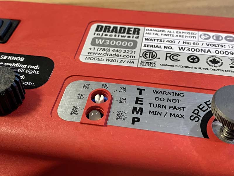 Drader Injectiweld W30000 - Professional Air-Powered Plastic Injection Welder